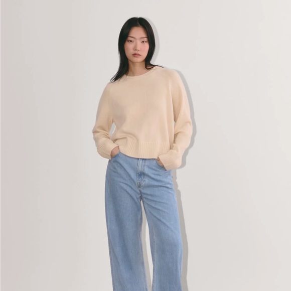Everlane boxy cashmere sweater cream - Picture 2 of 8